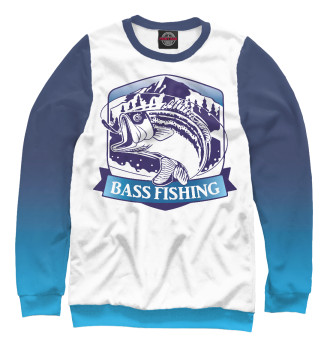 Свитшот для девочек Bass fishing