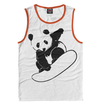 Майка для мальчиков Panda Snowboarder