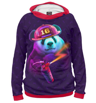 Худи для девочек Panda Fireman