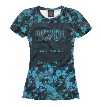 Футболка для девочек Back in black — AC/DC