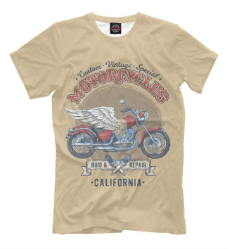 Мужская Футболка Vintage Motorcycles