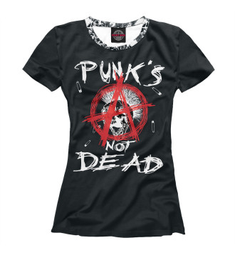 Футболка для девочек Punk's Not Dead