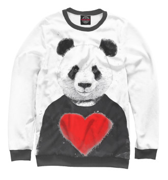 Свитшот для девочек Влюбленная панда