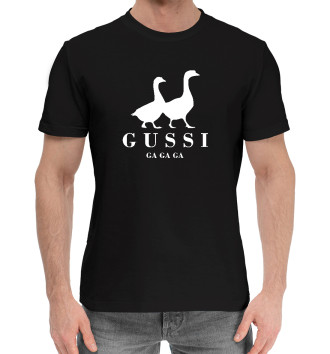 Хлопковая футболка GUSSI (Гусси)