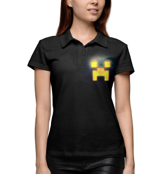 Женское Поло Minecraft Creeper