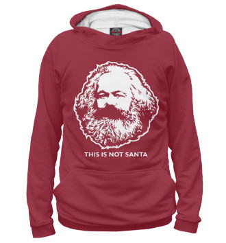 Мужское Худи Карл Маркс не Санта