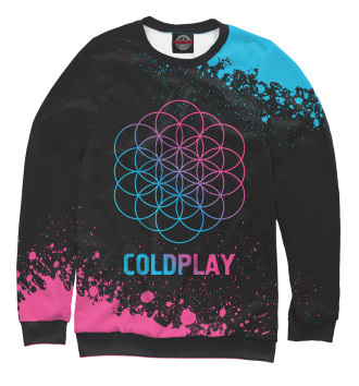 Мужской Свитшот Coldplay Neon Gradient (colors)