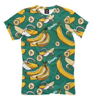 Мужская Футболка Banana pattern