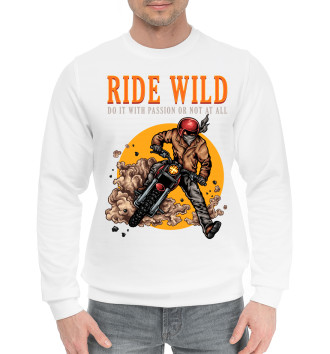 Мужской Хлопковый свитшот Ride wild