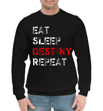 Хлопковый свитшот Eat Sleep Destiny Repeat