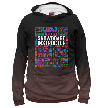 Худи для мальчиков Snowboard Instructor