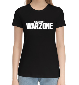 Женская Хлопковая футболка Call of Duty  Warzone