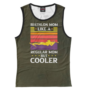 Майка для девочек Womens Biathlon Mom Like A