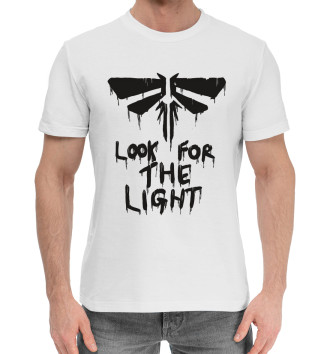 Мужская Хлопковая футболка Look for the light