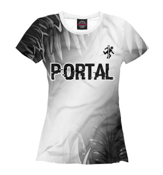 Футболка для девочек Portal Glitch Black