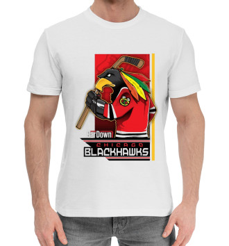 Мужская Хлопковая футболка Chicago Blackhawks