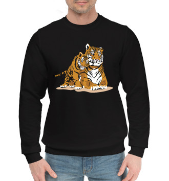 Хлопковый свитшот Тигрица с игривым тигрёнком