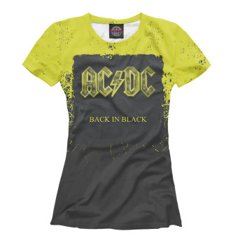 Футболка для девочек Back in black — AC/DC