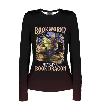 Лонгслив Bookworm Please Dragon