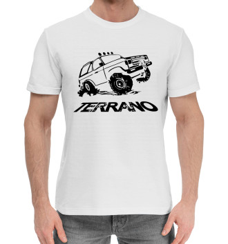 Мужская Хлопковая футболка Nissan Terrano