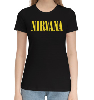 Женская Хлопковая футболка Nirvana
