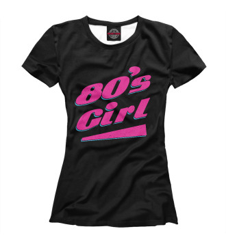 Футболка для девочек 80s Girl