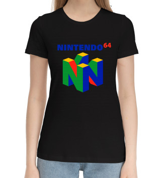 Женская Хлопковая футболка Nintendo