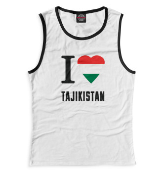 Женская Майка I love Tajikistan