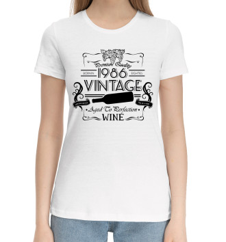 Женская Хлопковая футболка Vintage