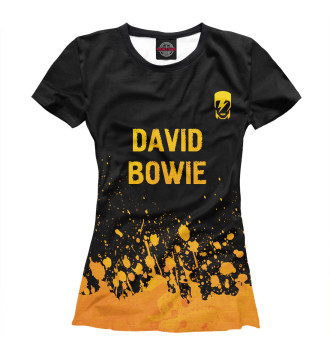 Футболка David Bowie Gold Gradient