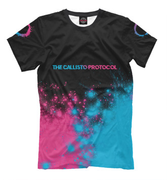 Мужская Футболка The Callisto Protocol Neon Gradient