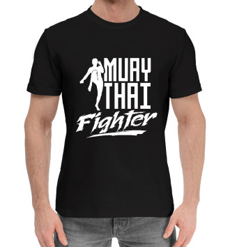 Мужская Хлопковая футболка Muay Thai Fighter