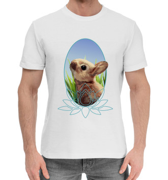 Мужская Хлопковая футболка Rabbit Day Kumi