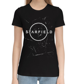 Женская Хлопковая футболка Starfield - Grunge