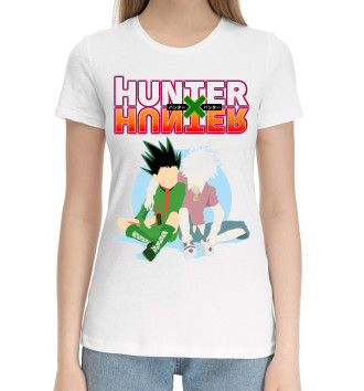 Женская Хлопковая футболка Hunter x Hunter