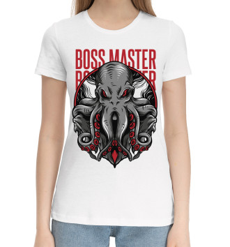Женская Хлопковая футболка Boss master