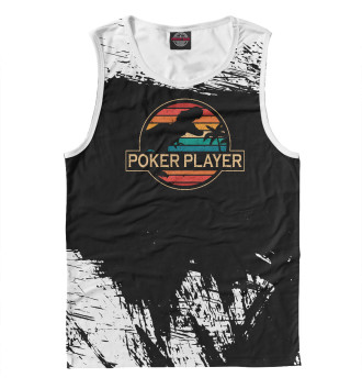 Майка для мальчиков Poker Player Dinosaur