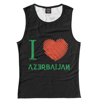 Майка для девочек Love Azerbaijan