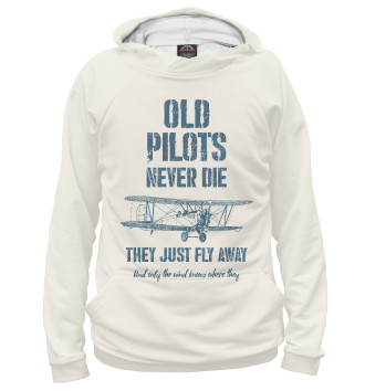 Женское Худи Старые пилоты не умирают