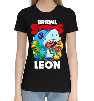 Хлопковая футболка Brawl Stars, Leon