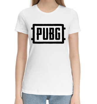 Женская Хлопковая футболка PUBG