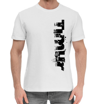 Мужская Хлопковая футболка Тимур (брызги красок)