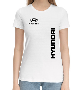 Женская Хлопковая футболка Hyundai