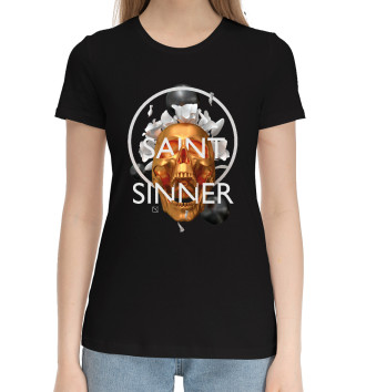Хлопковая футболка Saint Sinner