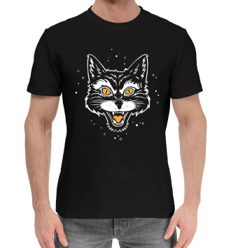 Хлопковая футболка Cat