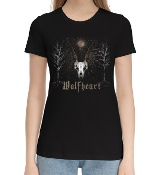 Женская Хлопковая футболка Wolfheart