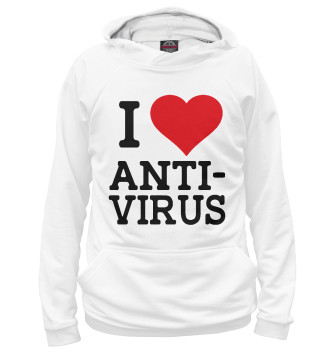 Худи для мальчиков I love antivirus