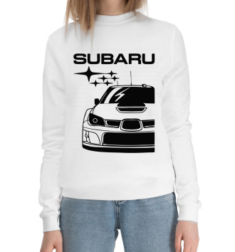 Женский Хлопковый свитшот Subaru