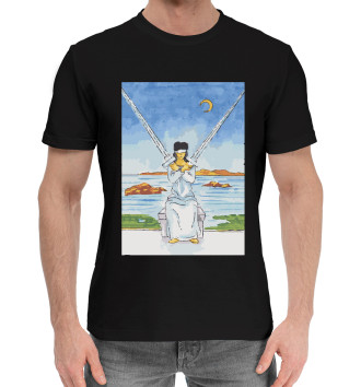 Хлопковая футболка Таро Уэйта - Двойка Мечей