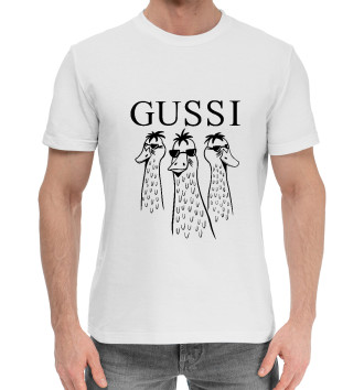 Хлопковая футболка Gussi in glasses